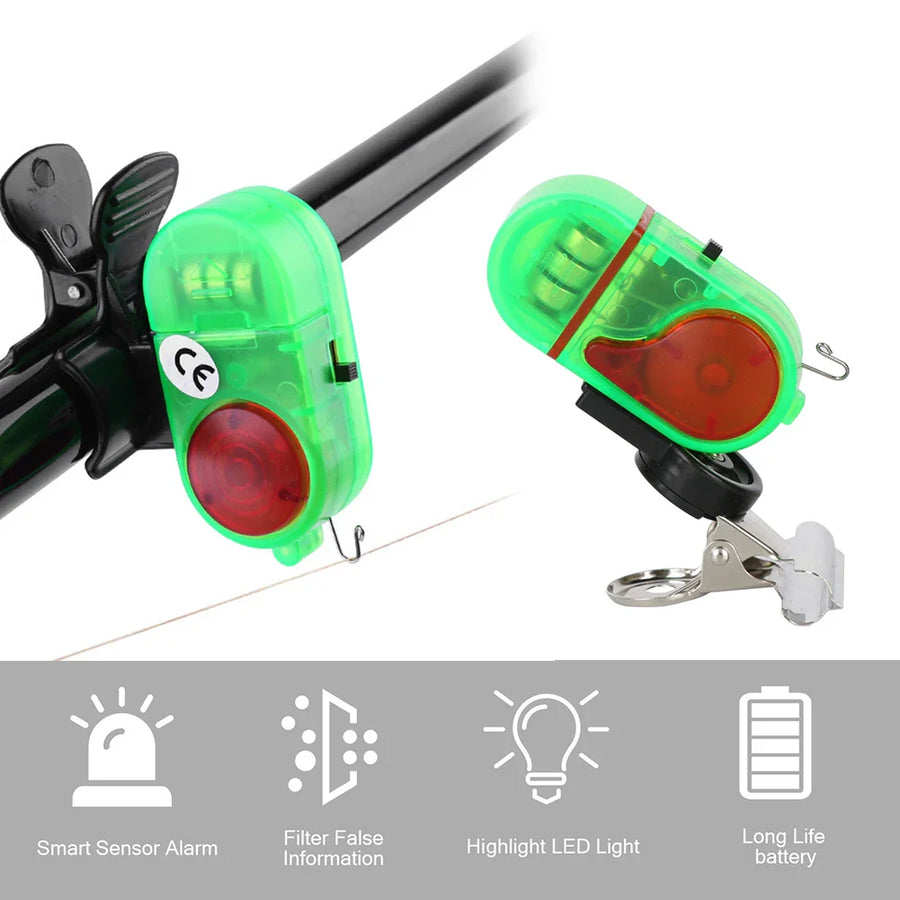 High-Sensitivity LED Night Clip-On Fishing Alarm - Image 2