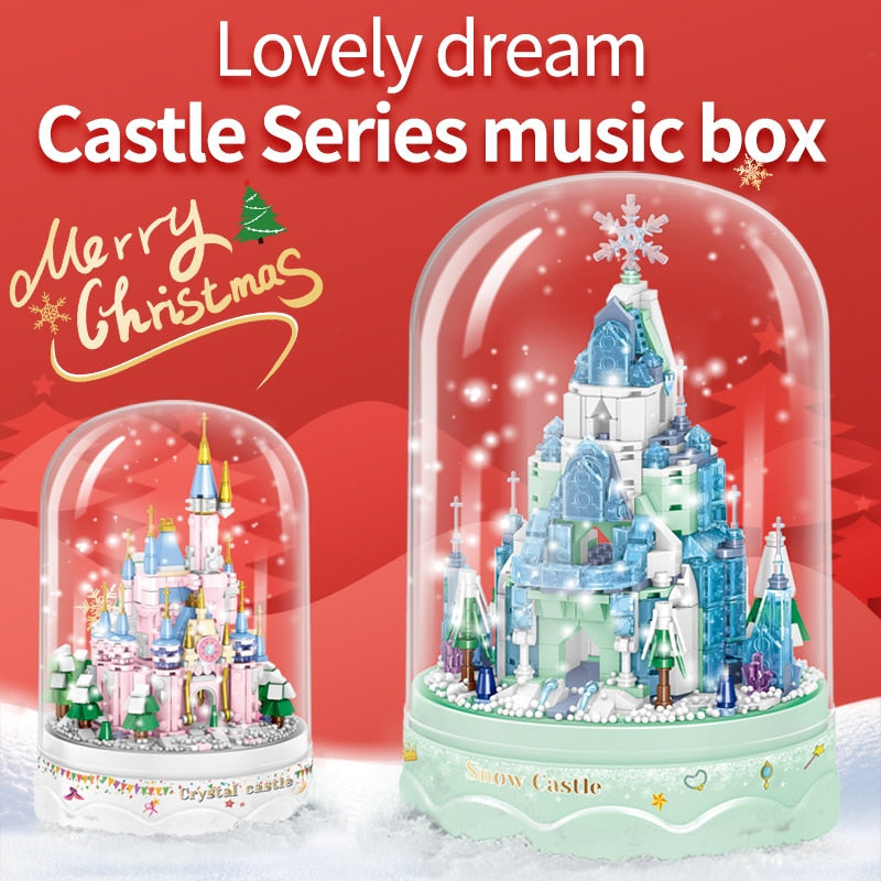Royal Architecture Cartoon Castle Music Box - Image 1