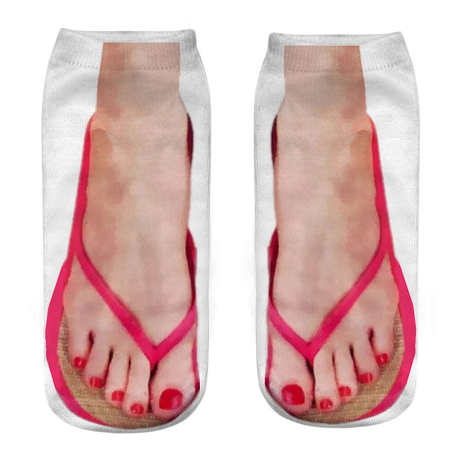 3D Printed Funny Creative Ankle Socks - Image 1