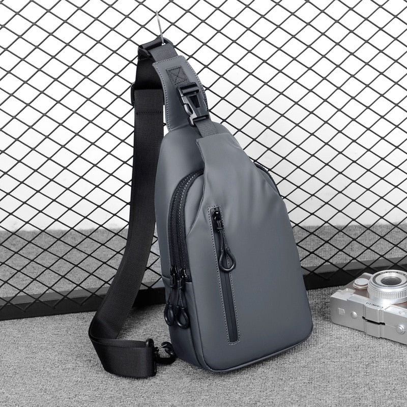 Korean City Waterproof USB Charging Crossbody Bag - Image 0