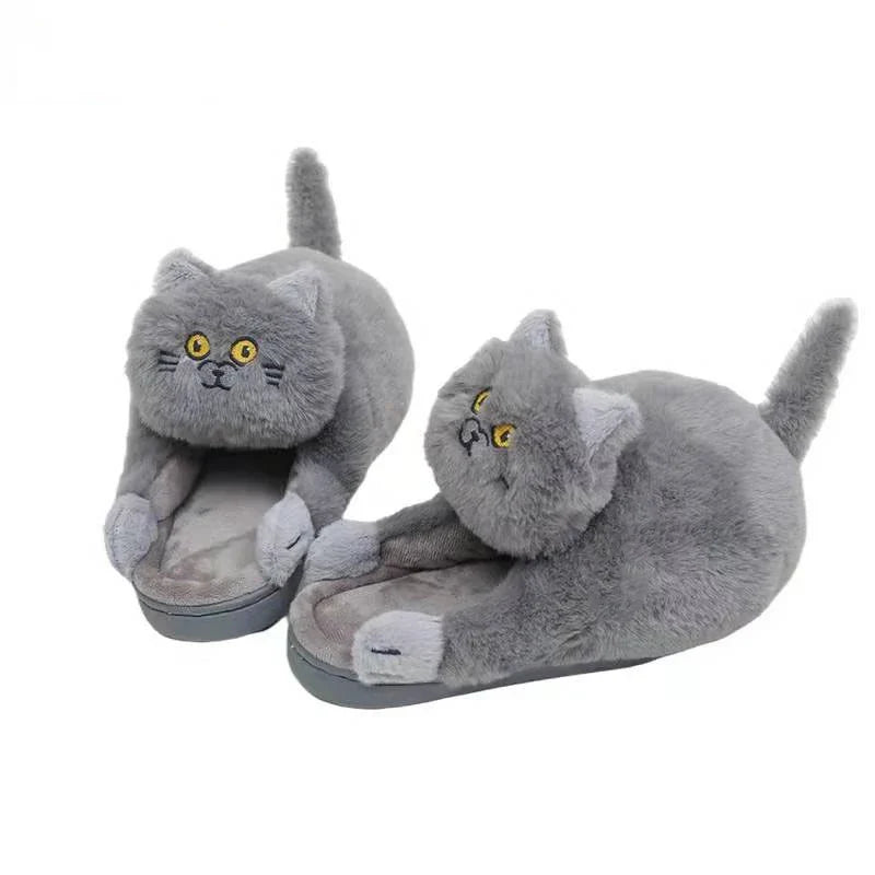 Cuddle Cat Plush Slippers