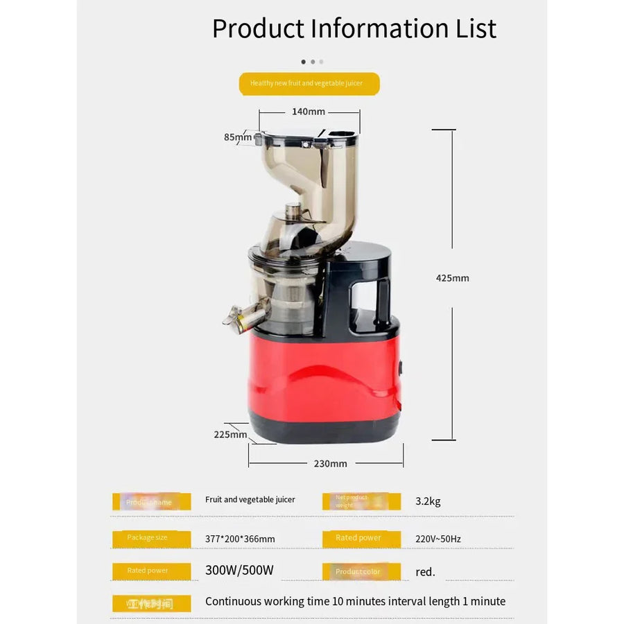 Electric Masticating Quick Vitamin Juicer Machine - Image 7