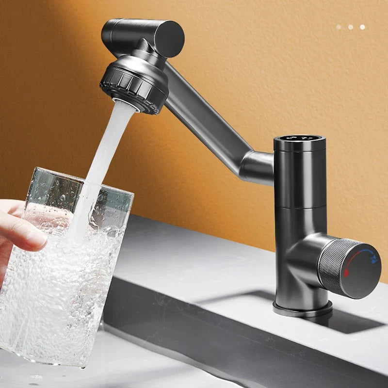 Digital Display Rotatable Japanese Style Bathroom Faucet - Image 1