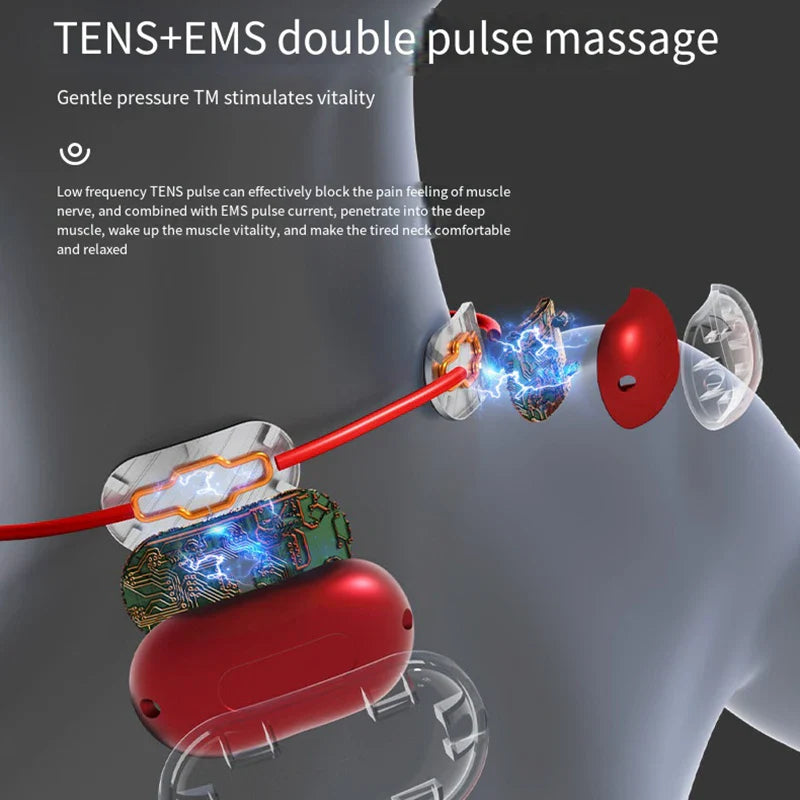 Portable Shoulder Cervical Necklace Spine Massager - Image 1