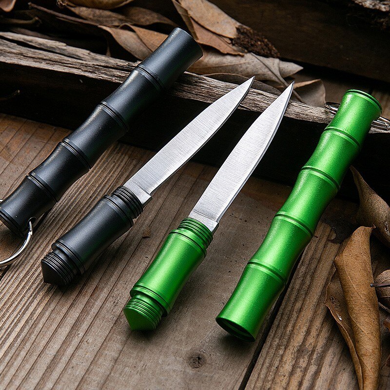 Bamboo Portable Self Defense Camping Knife - Image 5