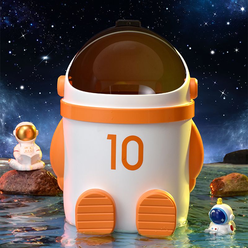 Mini Astronaut Shape Cute Office Trash Can - Image 1