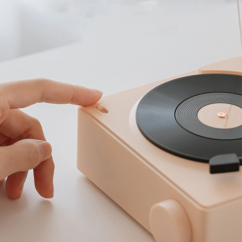 Vintage Vibes Mini Record Player Bluetooth Speaker - Image 9
