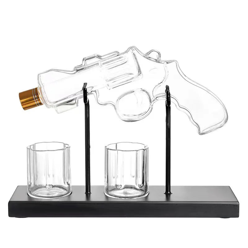 Unique Revolver Liquor Decanter Set - Image 4