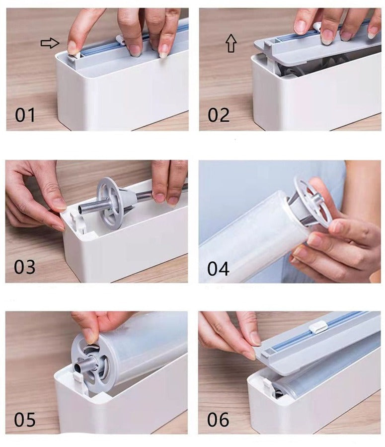 Wall-Mounted Adjustable Plastic Wrap Dispenser - Image 7