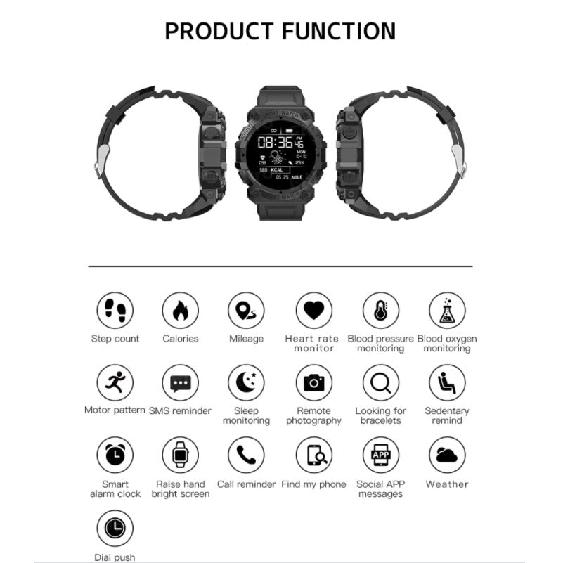 Health Monitor Bluetooth Smart Watch - Image 3