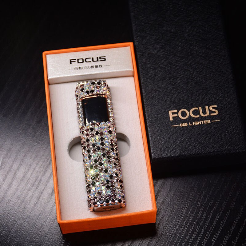 Sparkle Stone Rhinestone Rechargeable Portable Lighter - Image 9