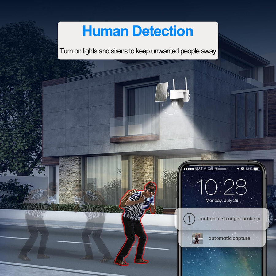 Outdoor WiFi Solar-Powered Security IP Camera - Image 7