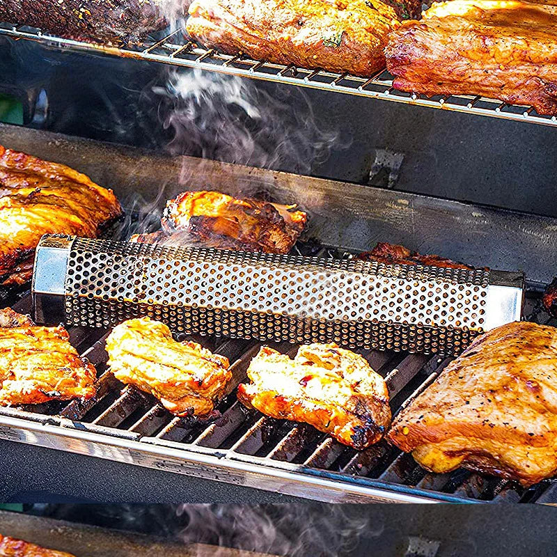 Aromatic Stainless Steel Hexagon BBQ Smoker Tube - Image 1