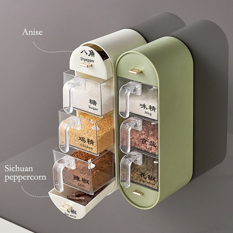 Kitchen Organizer Wall-Mounted Seasoning Station - Image 2