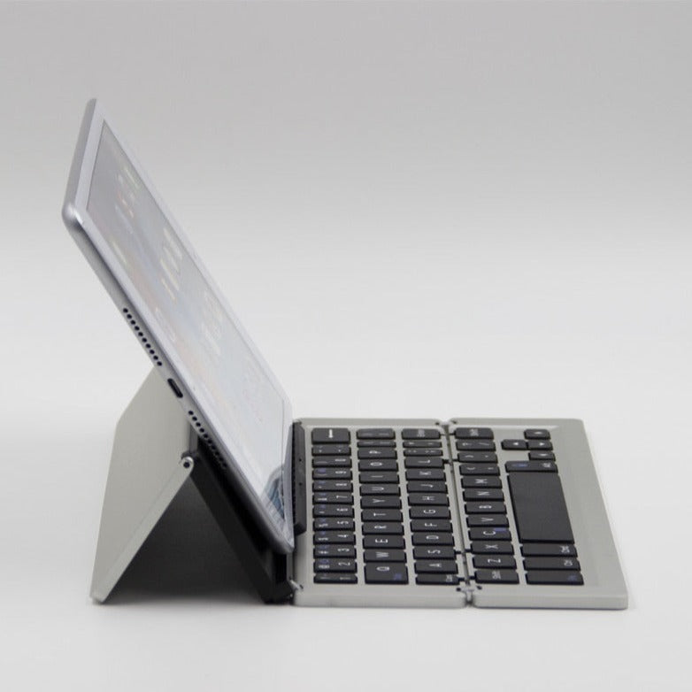Portable Wireless Foldable Tablet Holder Keyboard - Image 7