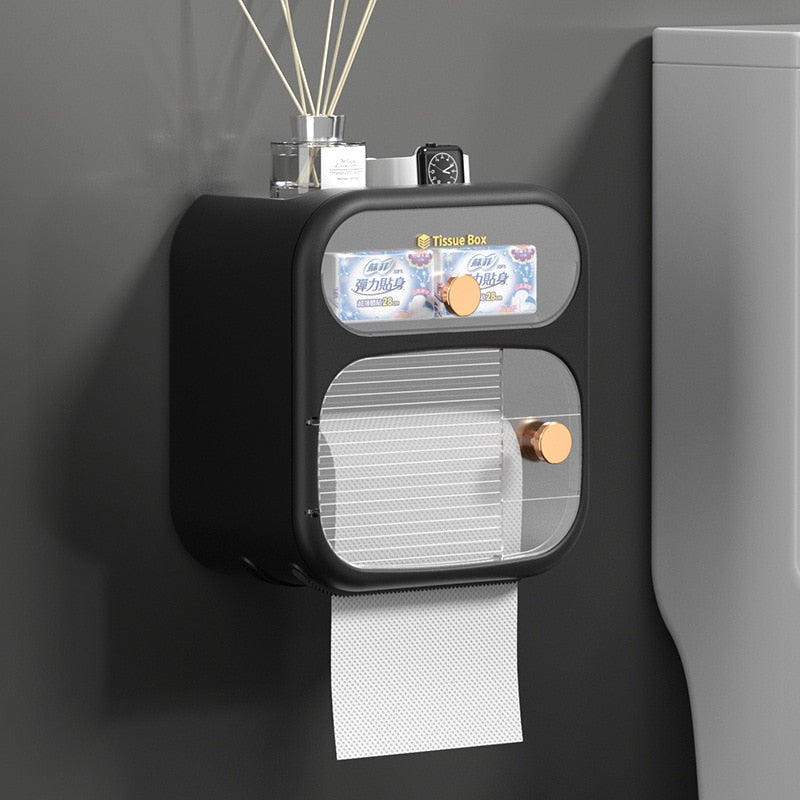 MultiBox Wall-Mounted Toilet Paper Towel Storage Box - Image 9