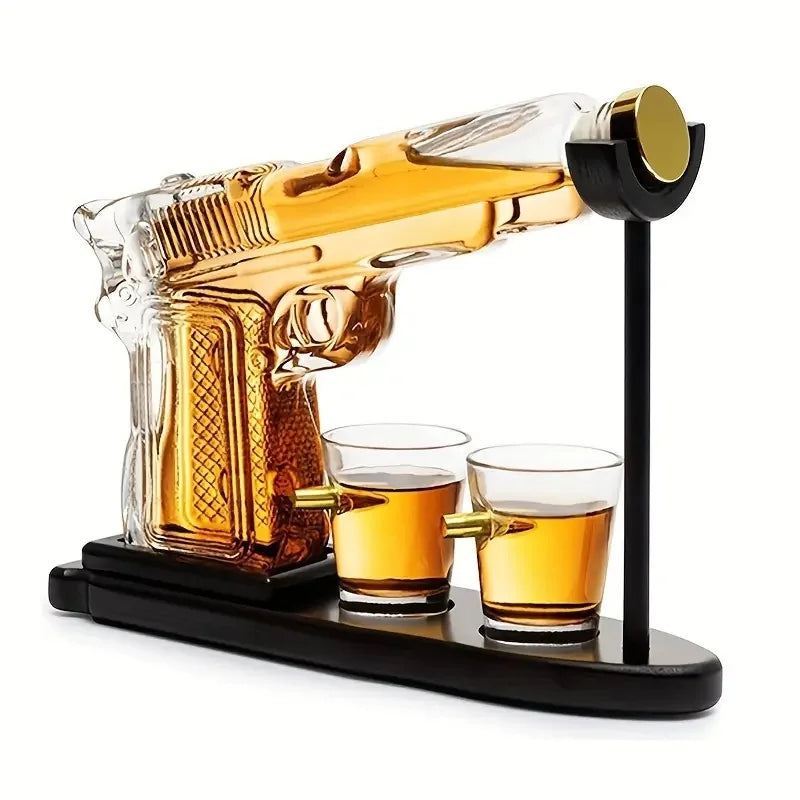 Gun Shape Bullet Glass Decanter Set - Image 4