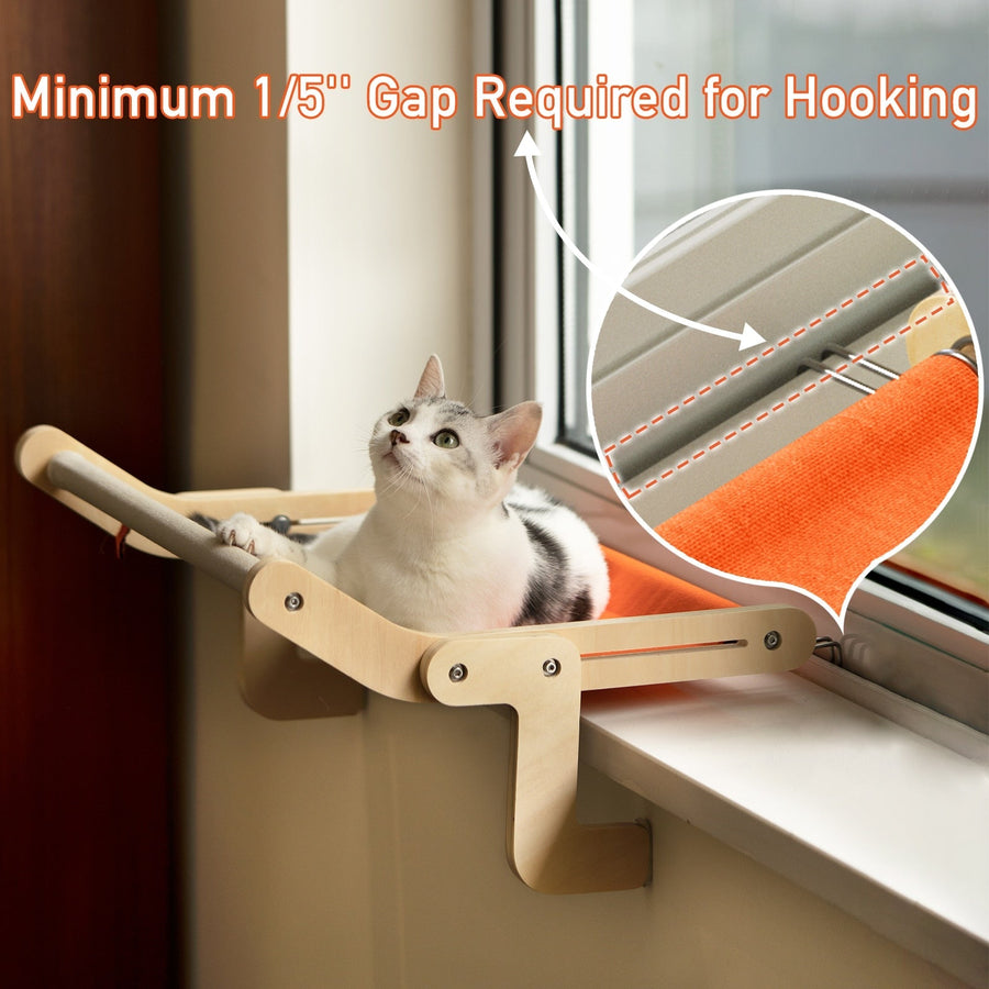 Wooden Window Cat Hanging Bed - Image 2