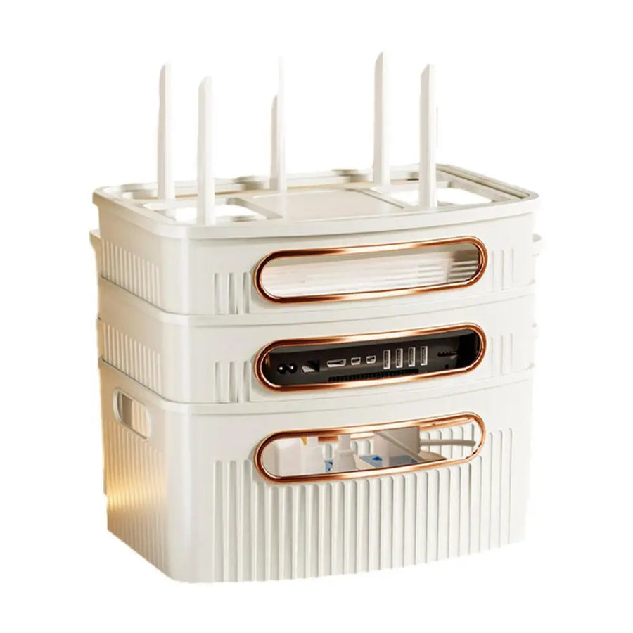 Dustproof Decorative Router Storage Box Organizer - Image 5