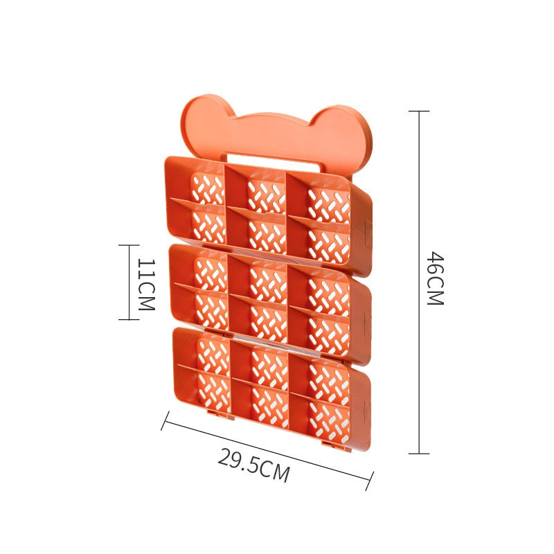 Self-Adhesive Stackable Wall Cloth Organizer Shelf - Image 8