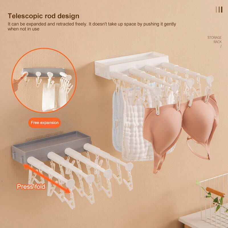 Wall-Mounted Retractable Drying Rack - Image 2