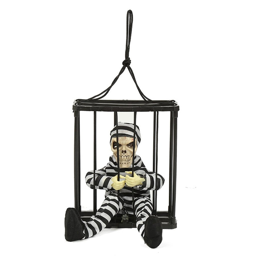 Scary Skeleton Prisoner Halloween Decoration - Image 5