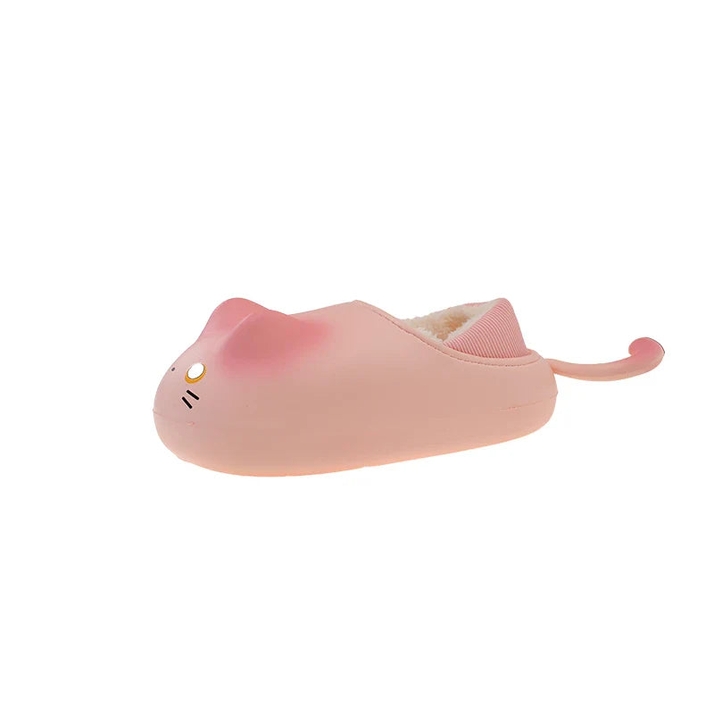 Furry Cat Home Slippers - Image 7