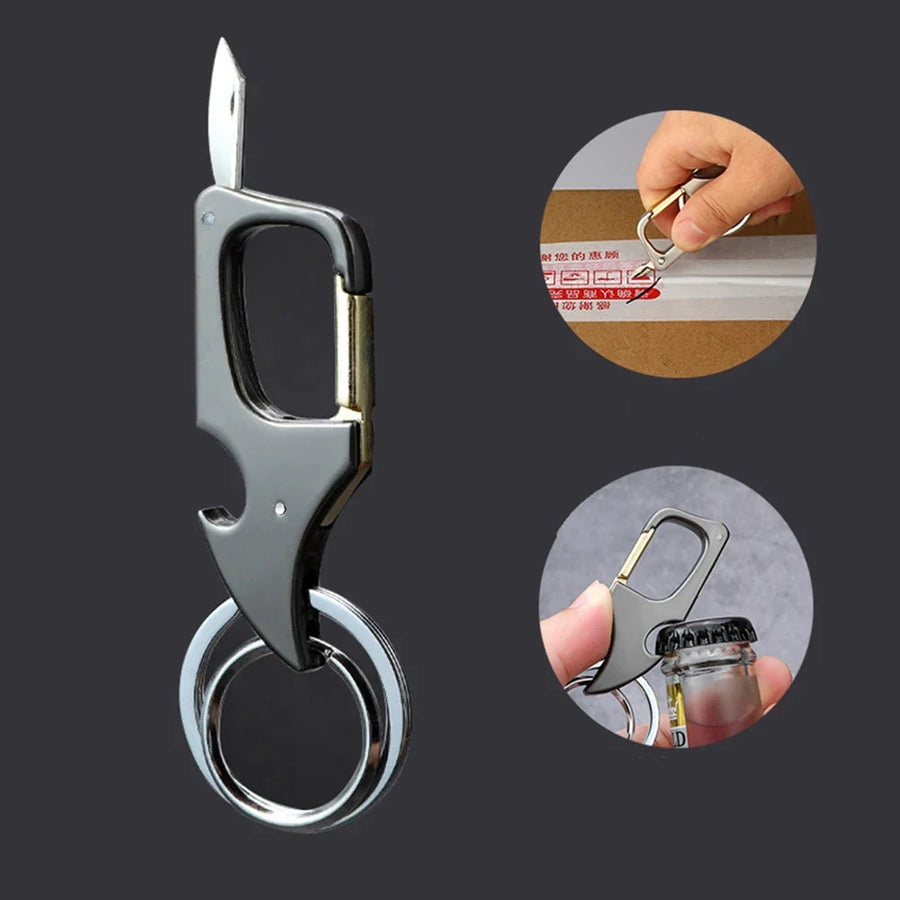Mini Foldable Bottle Opener Keychain Knife - Image 3