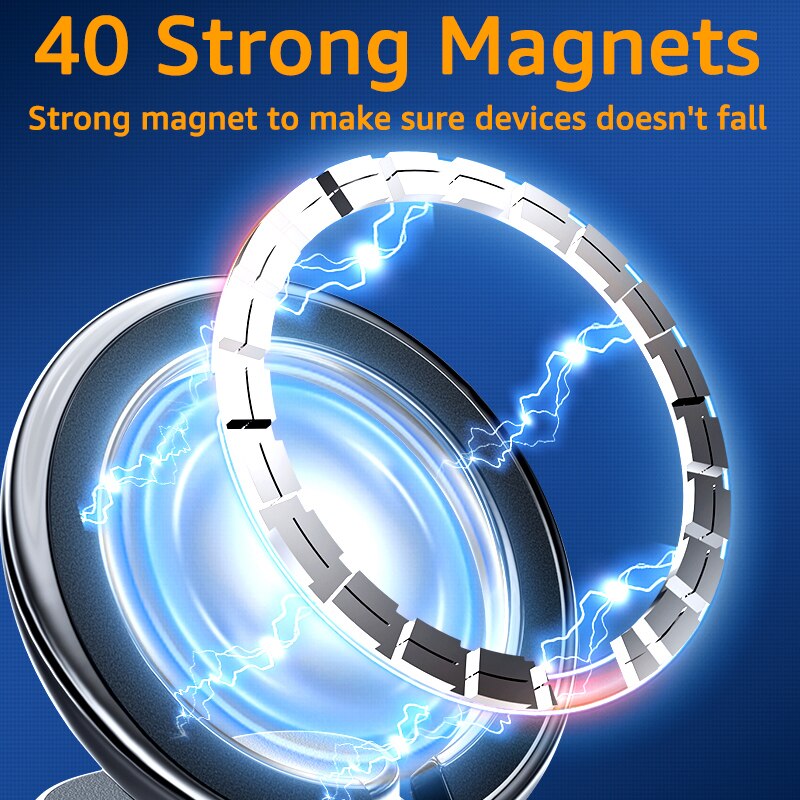 Metal Magnetic Secure Drive Car Phone Holder - Image 4