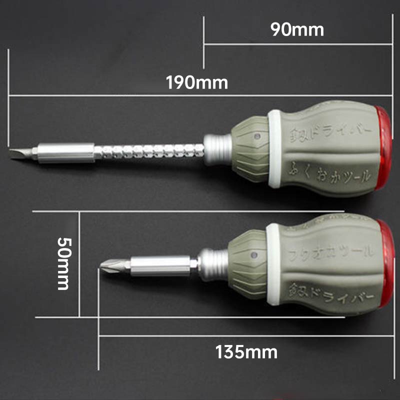 Telescopic Portable Magnetic Fix Flex Screwdriver Set - Image 4
