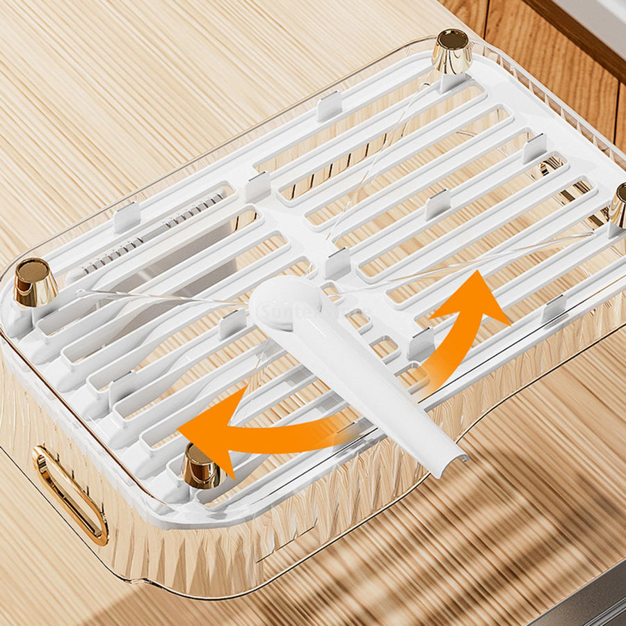 Kitchen Space Saving Dish Drainer Vegetable Basket - Image 4