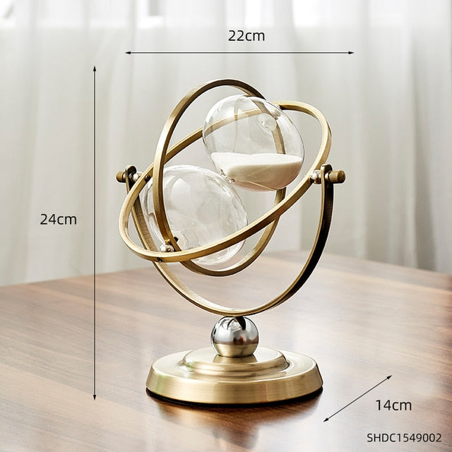 Time Charmer Metal Hourglass Decor - Image 5