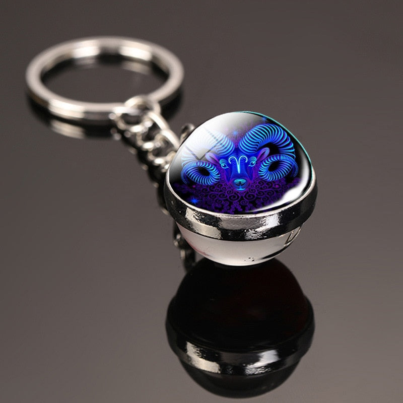 Cosmic Luminous Glass Keychain - Image 10