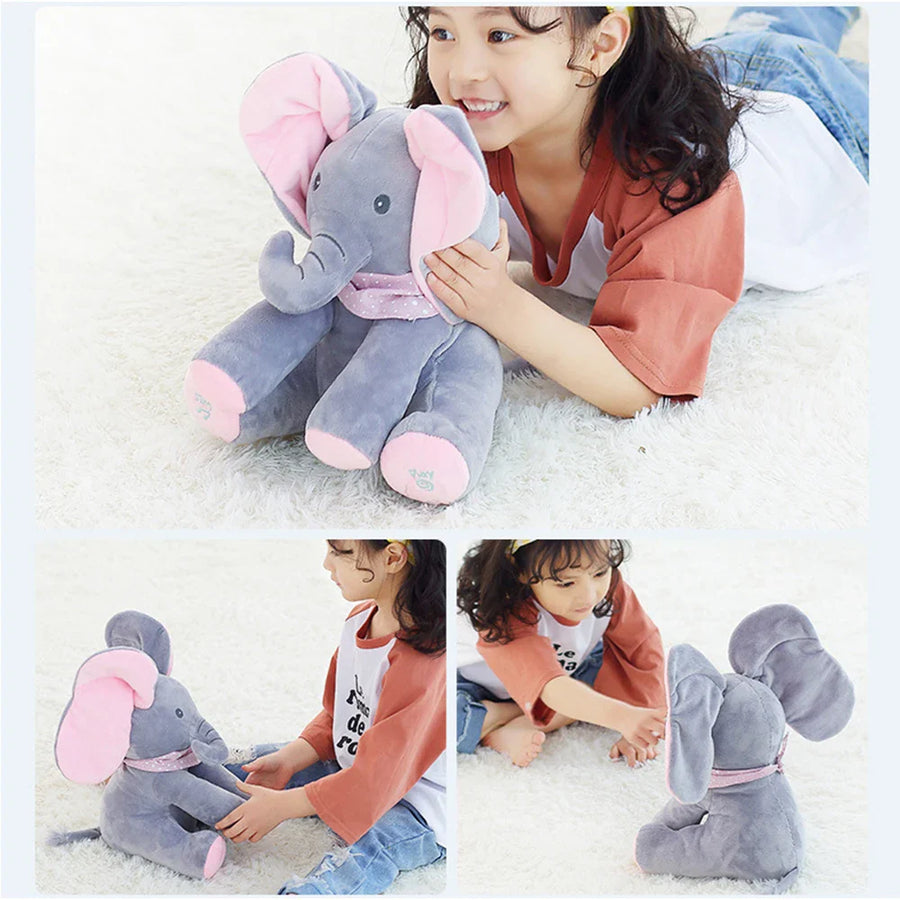Playful Tunes Electric Hide and Seek Plush Elephant - Image 2