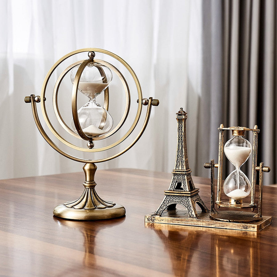 Time Charmer Metal Hourglass Decor - Image 8