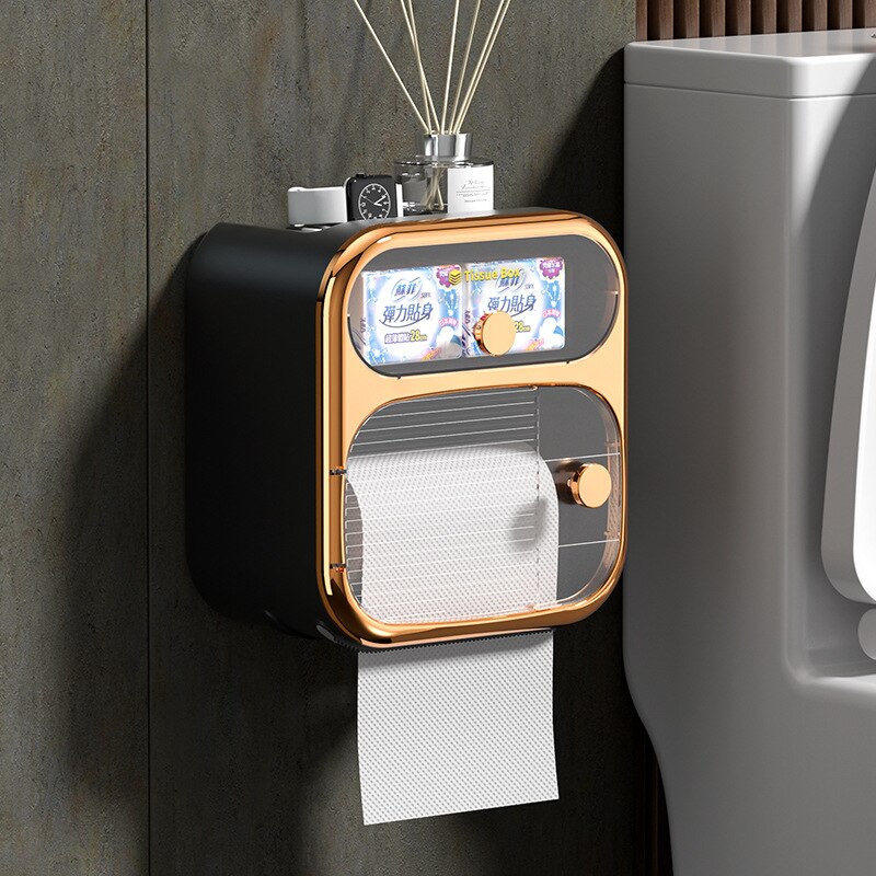 MultiBox Wall-Mounted Toilet Paper Towel Storage Box - Image 10