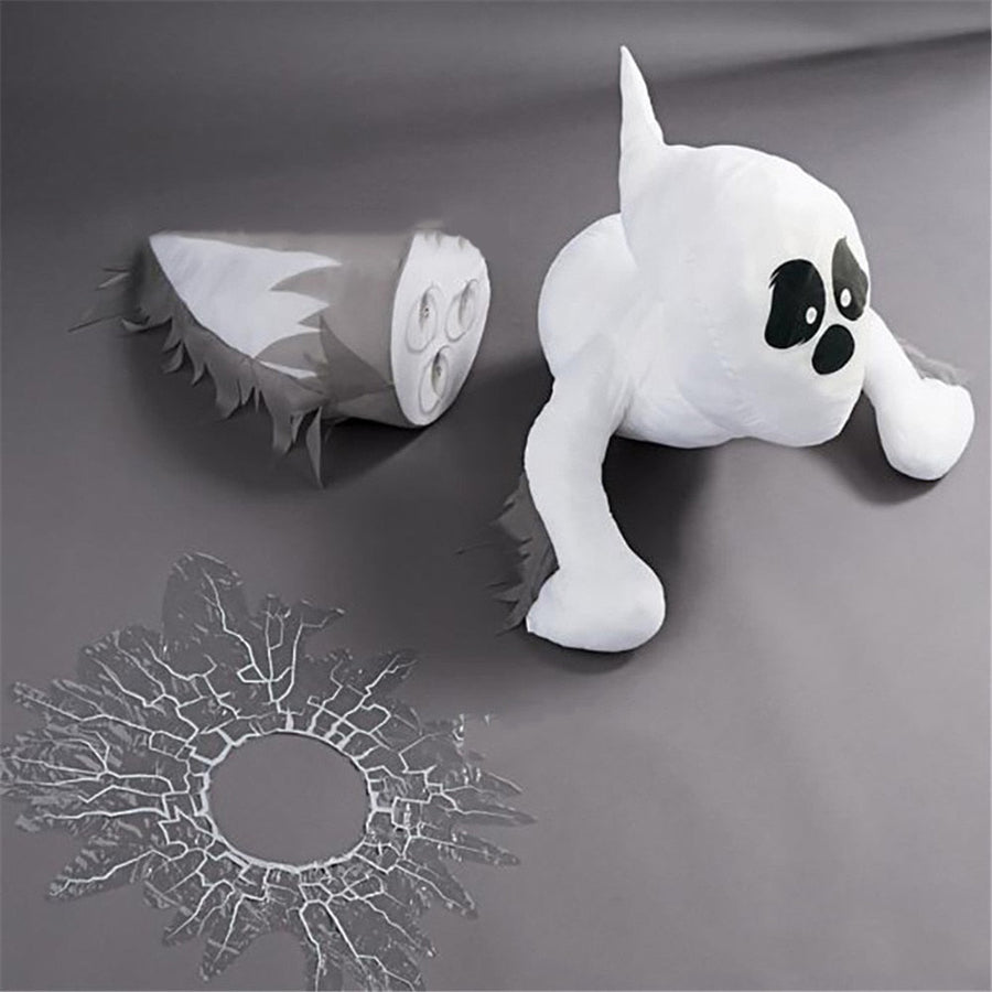 Window Crashing Ghost Halloween Decoration - Image 1