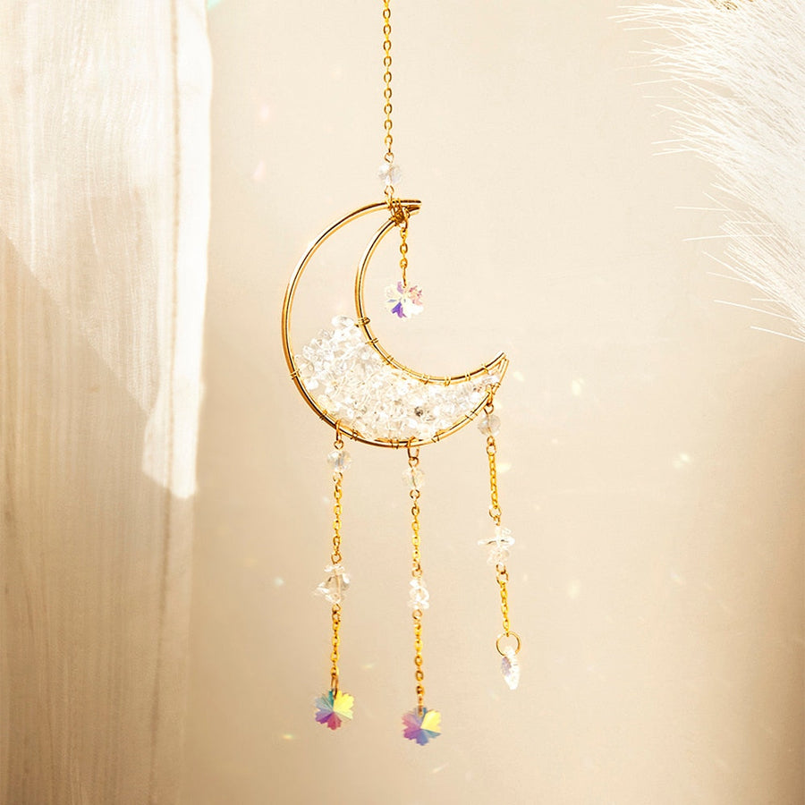 Crystal Sun Catcher Moon Decor - Image 1