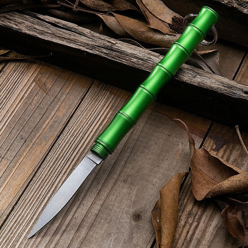 Bamboo Portable Self Defense Camping Knife - Image 4