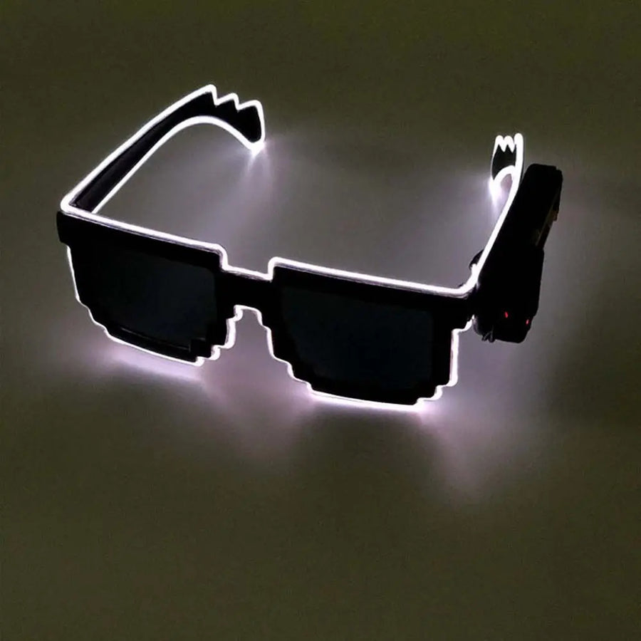 Flashing Luminous 8-Bit Stylish Party Glasses - Image 7