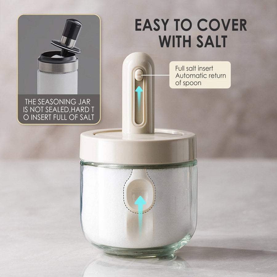 Creative Mini Seasoning Jar with Spoon - Image 6