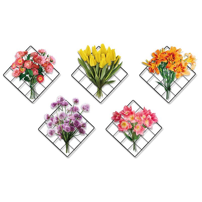 3D Nature Wind Green Plant Wall Sticker - Image 5