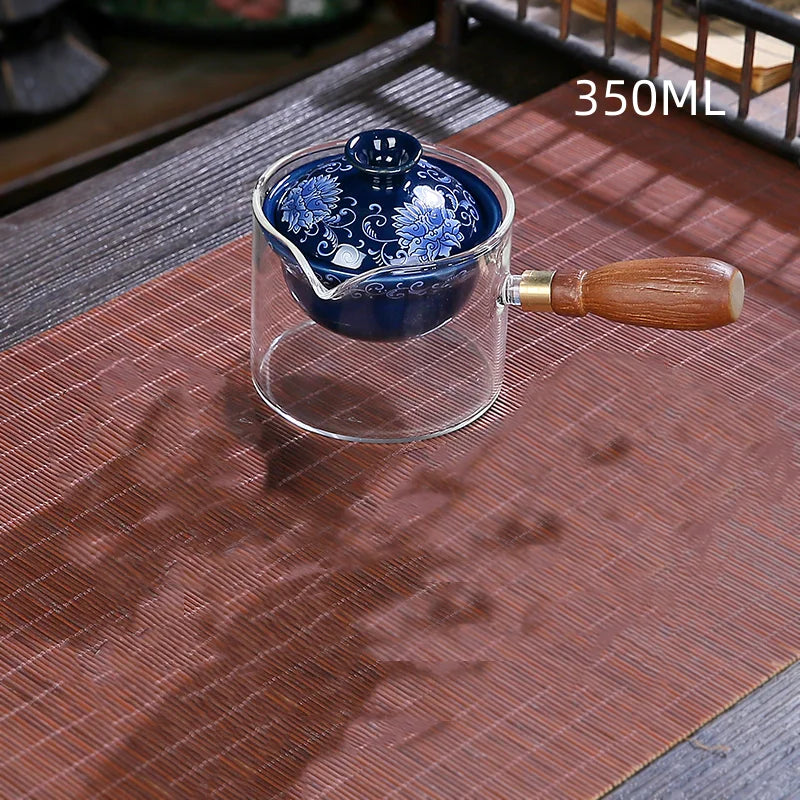 Traditional Harmony Ceramic Rotating Teapot - Image 8