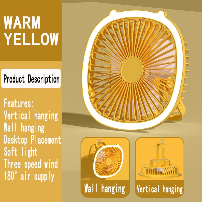 Compact Easy Mini Night Lamp USB Air Cooler - Image 7
