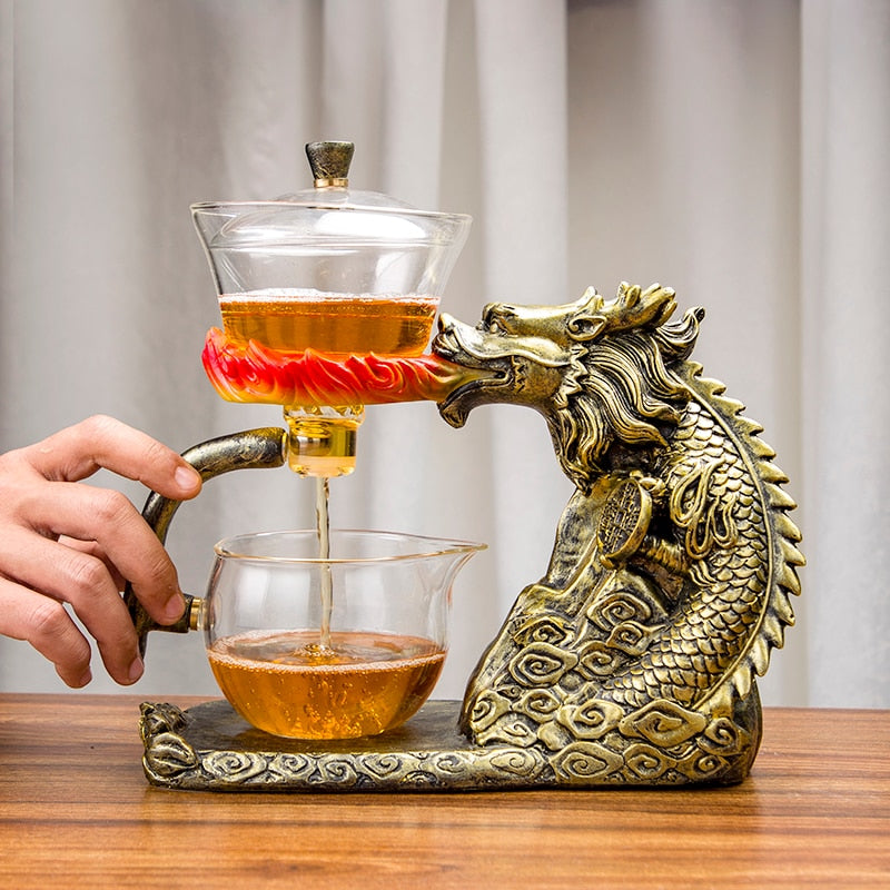 Mystic Golden Dragon Teapot - Image 1
