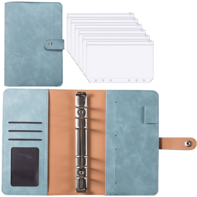 Financial Planner Leather Multi Pocket Bill Organizer Notebook - Image 12
