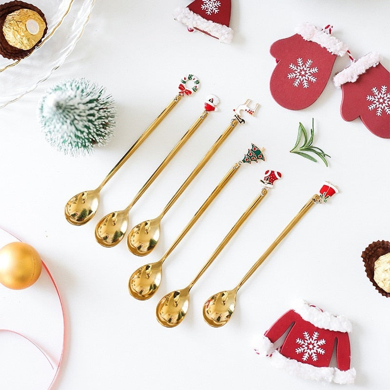 4Pcs Christmas Best Wishes Tableware Set - Image 18