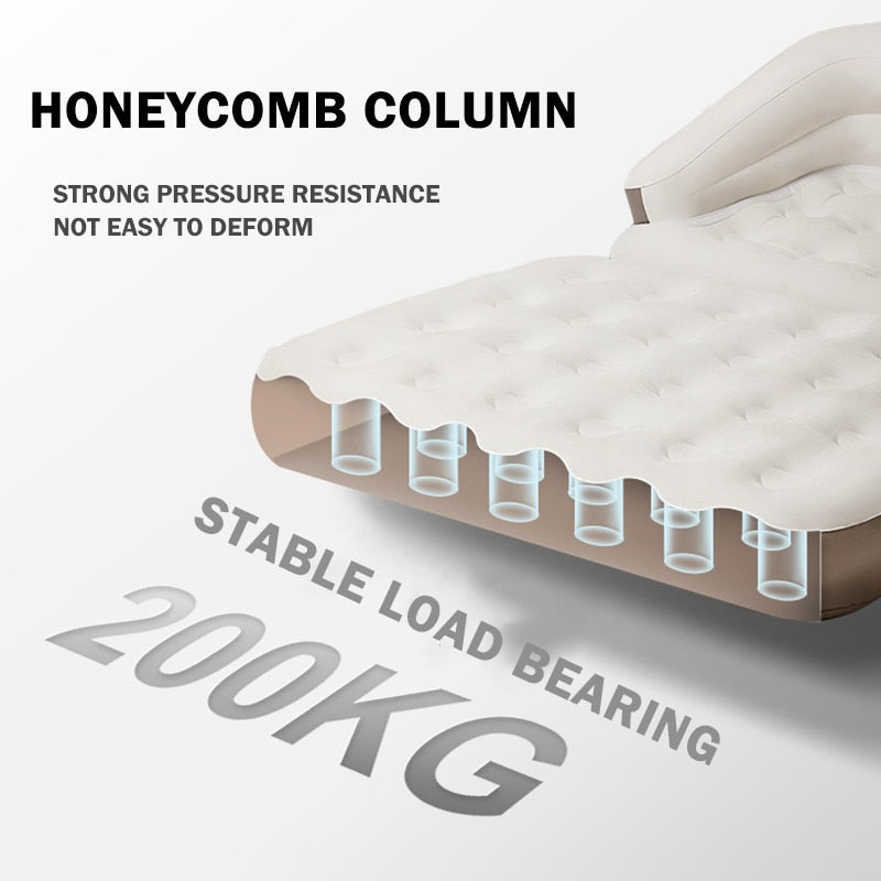 Inflatable Portable Folding Honeycomb Air Mattress - Image 5