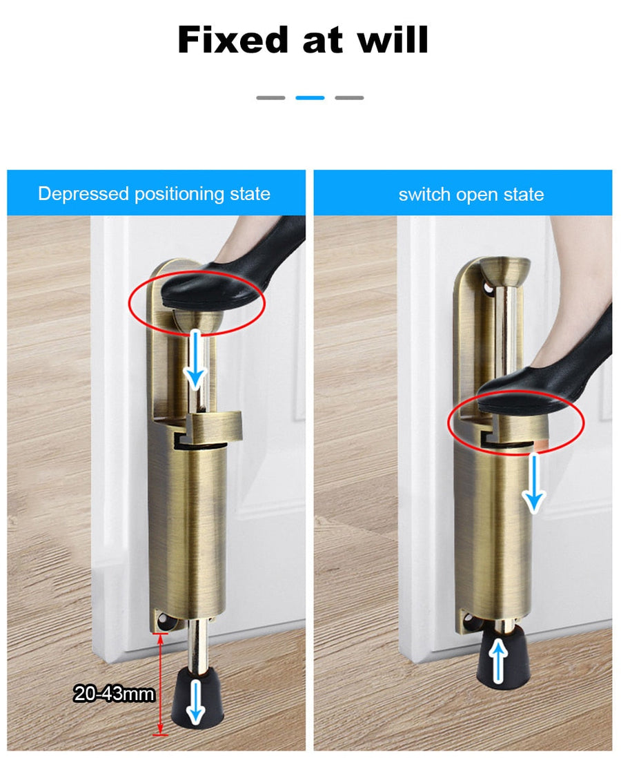 Telescopic Adjustable Heavy Duty Door Stopper - Image 2
