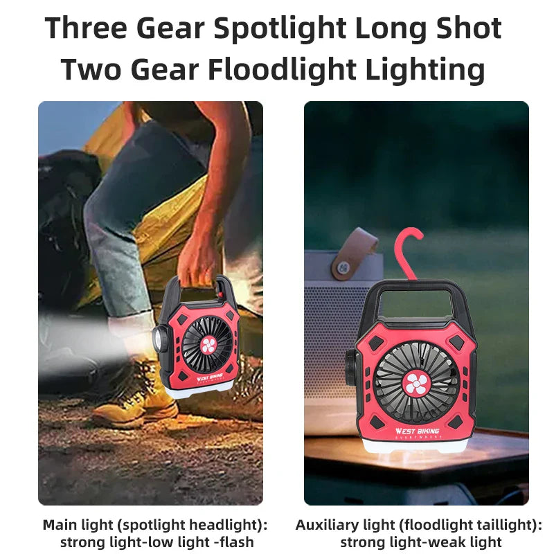 Multifunctional Adventure Cooling Fan Light - Image 4